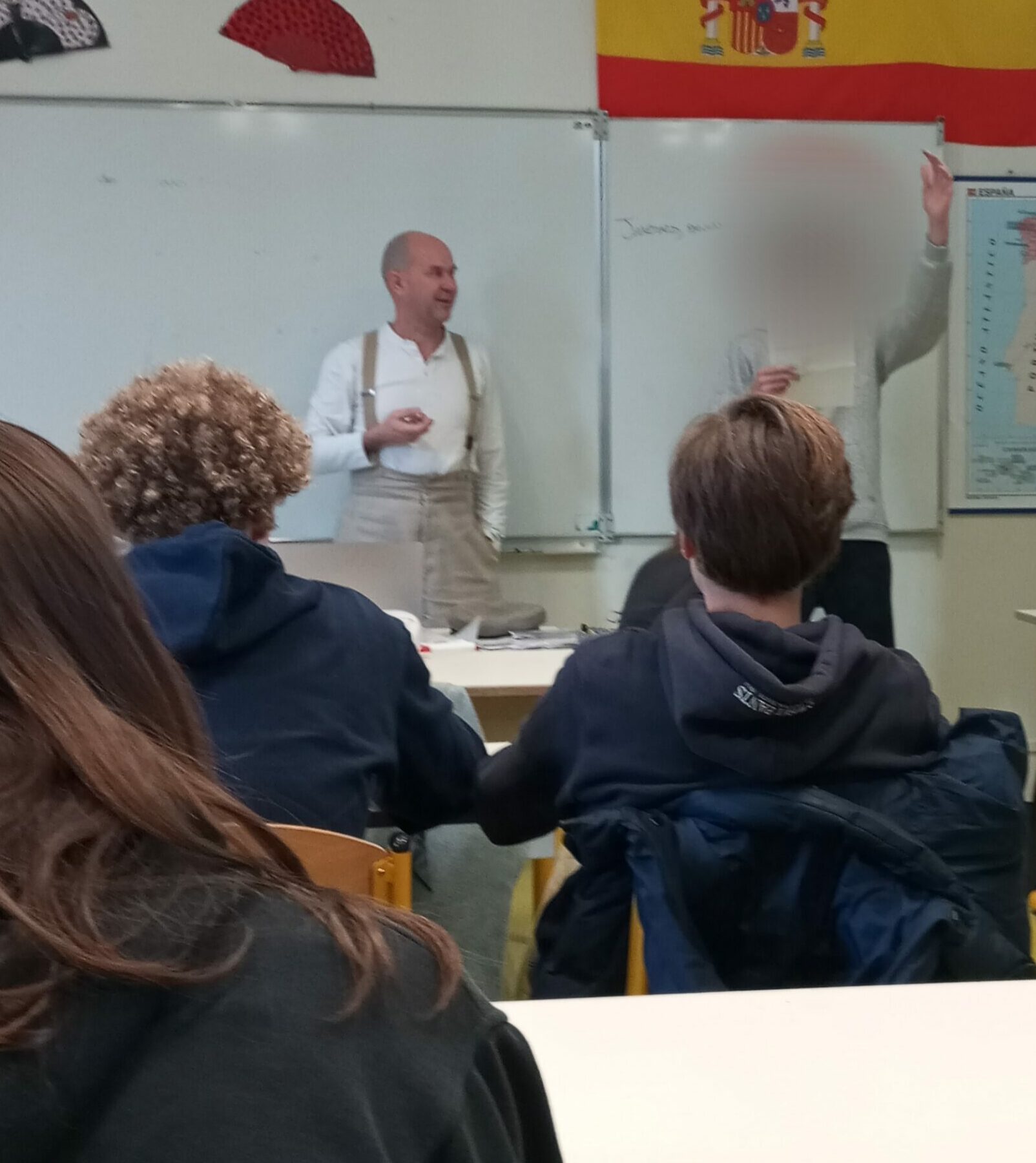 Jean Lambert-wild est venu rencontrer les élèves de troisième au collège !